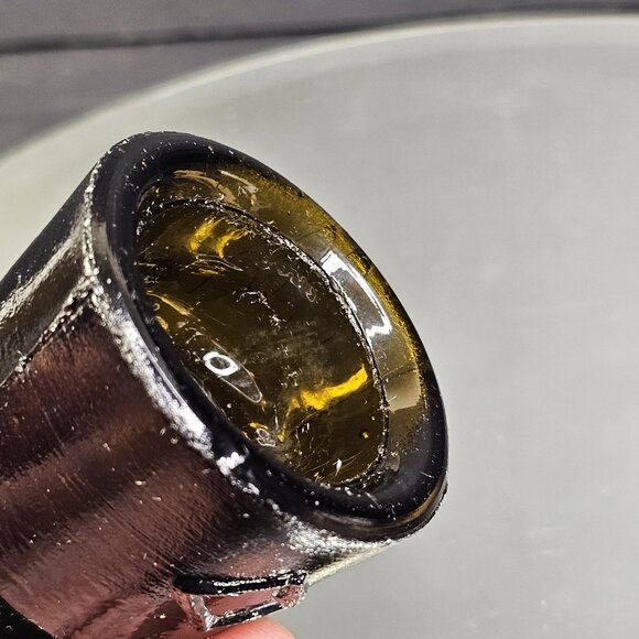 Dark Amber Diamond Pony Glass Insulator - Beautiful Piece - Picture 4 of 13